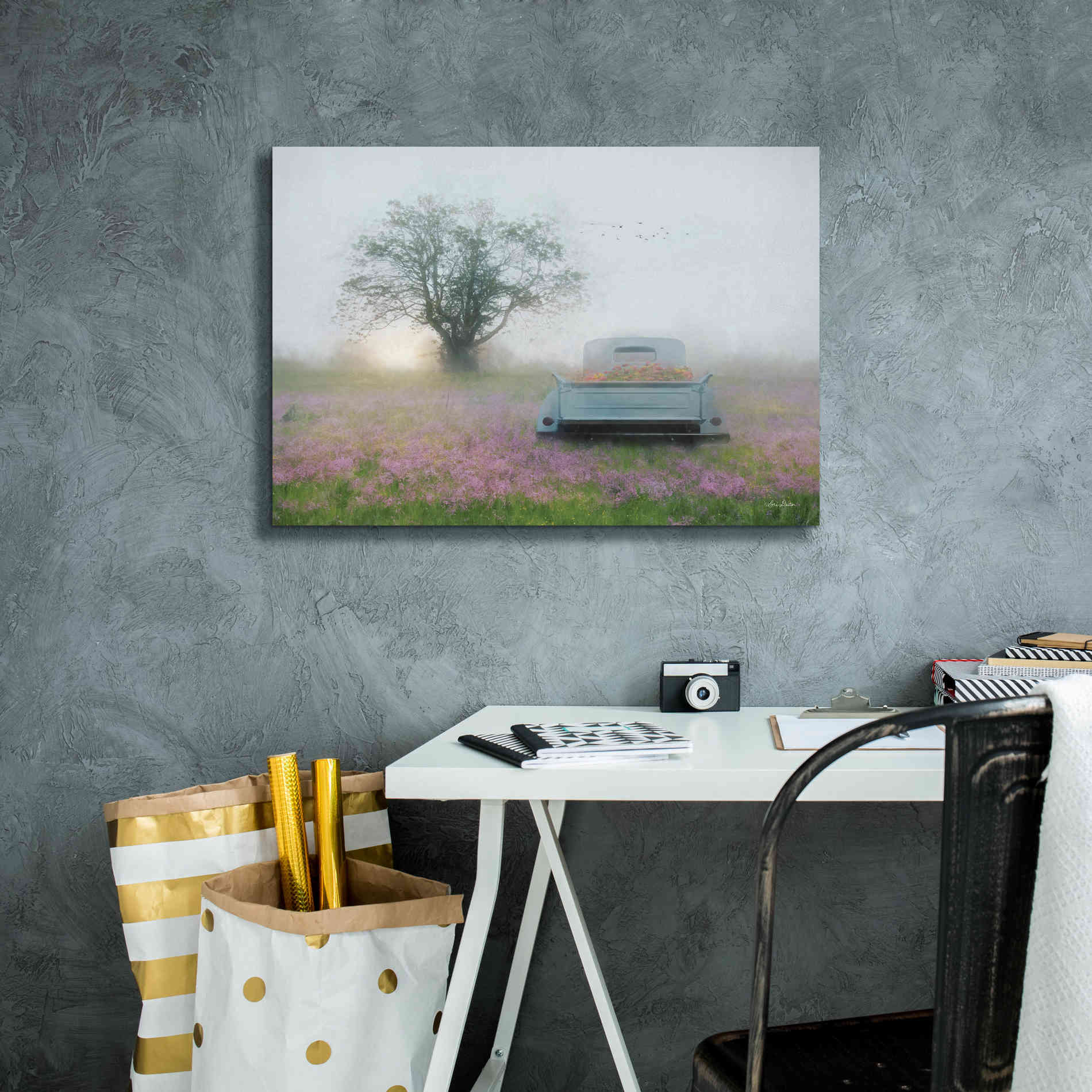 'Summer Wildflowers' by Lori Deiter, Canvas Wall Art,26 x 18