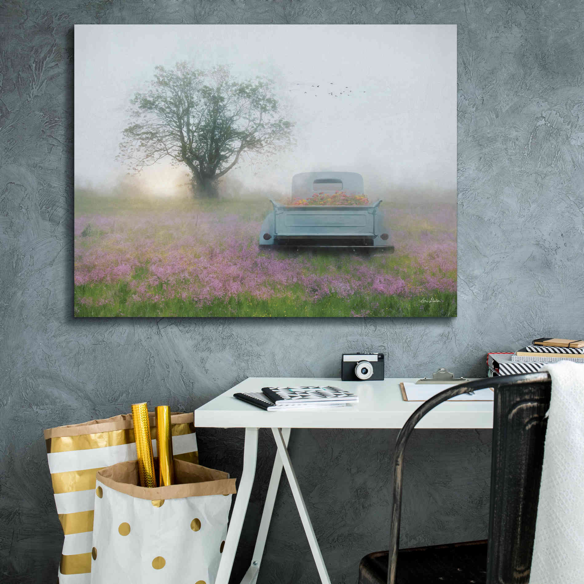 'Summer Wildflowers' by Lori Deiter, Canvas Wall Art,34 x 26