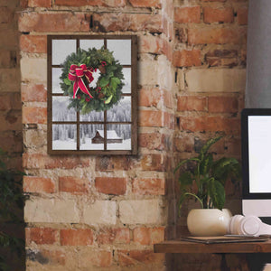 'Teton Christmas Window' by Lori Deiter, Canvas Wall Art,12 x 16
