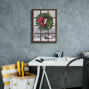 'Teton Christmas Window' by Lori Deiter, Canvas Wall Art,12 x 16