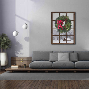 'Teton Christmas Window' by Lori Deiter, Canvas Wall Art,40 x 54