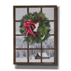'Teton Christmas Window' by Lori Deiter, Canvas Wall Art