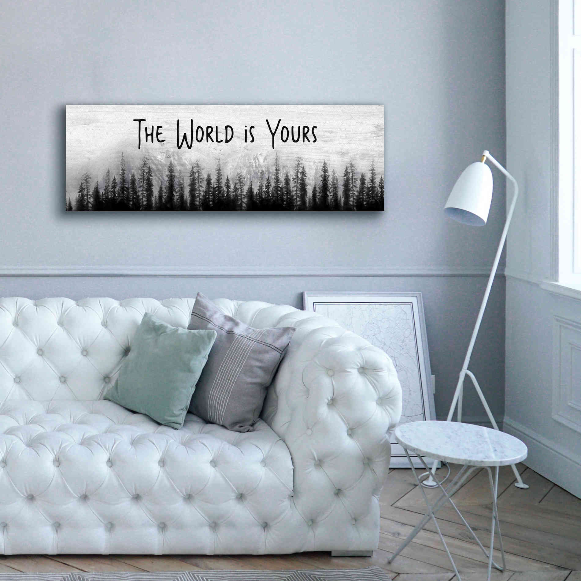 'The World is Yours' by Lori Deiter, Canvas Wall Art,60 x 20