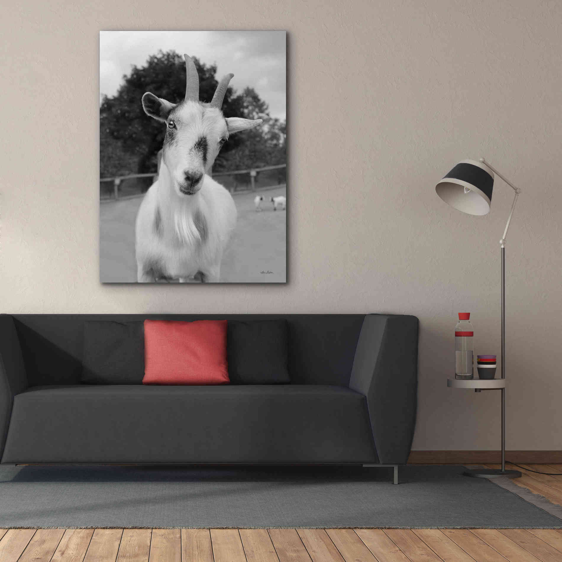 'Lake Tobias Goat II' by Lori Deiter, Canvas Wall Art,40 x 54