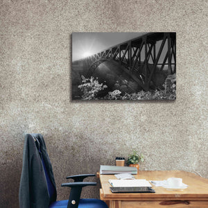 'Sunrise at Letchworth Black & White' by Lori Deiter, Canvas Wall Art,40 x 26