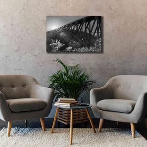 'Sunrise at Letchworth Black & White' by Lori Deiter, Canvas Wall Art,40 x 26