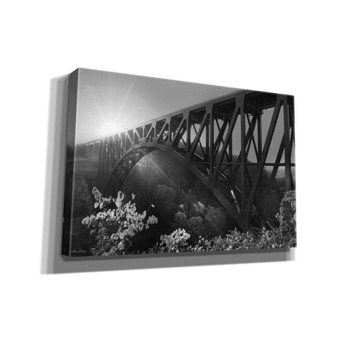Image of 'Sunrise at Letchworth Black & White' by Lori Deiter, Canvas Wall Art