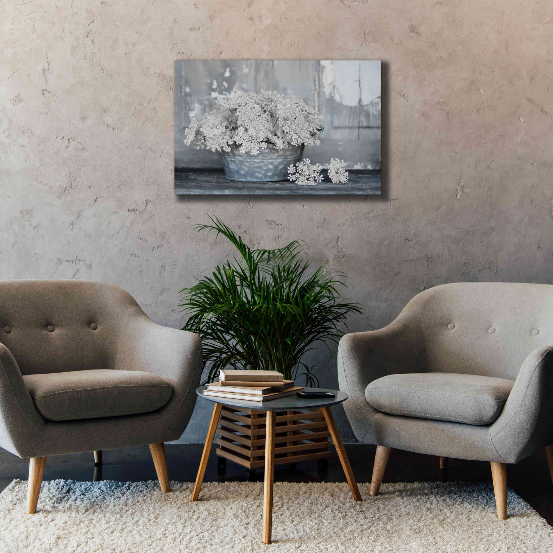 'Queen Anne's Lace I' by Lori Deiter, Canvas Wall Art,40 x 26