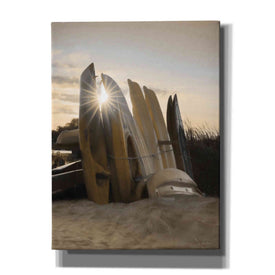'Beach Kayaks' by Lori Deiter, Canvas Wall Art