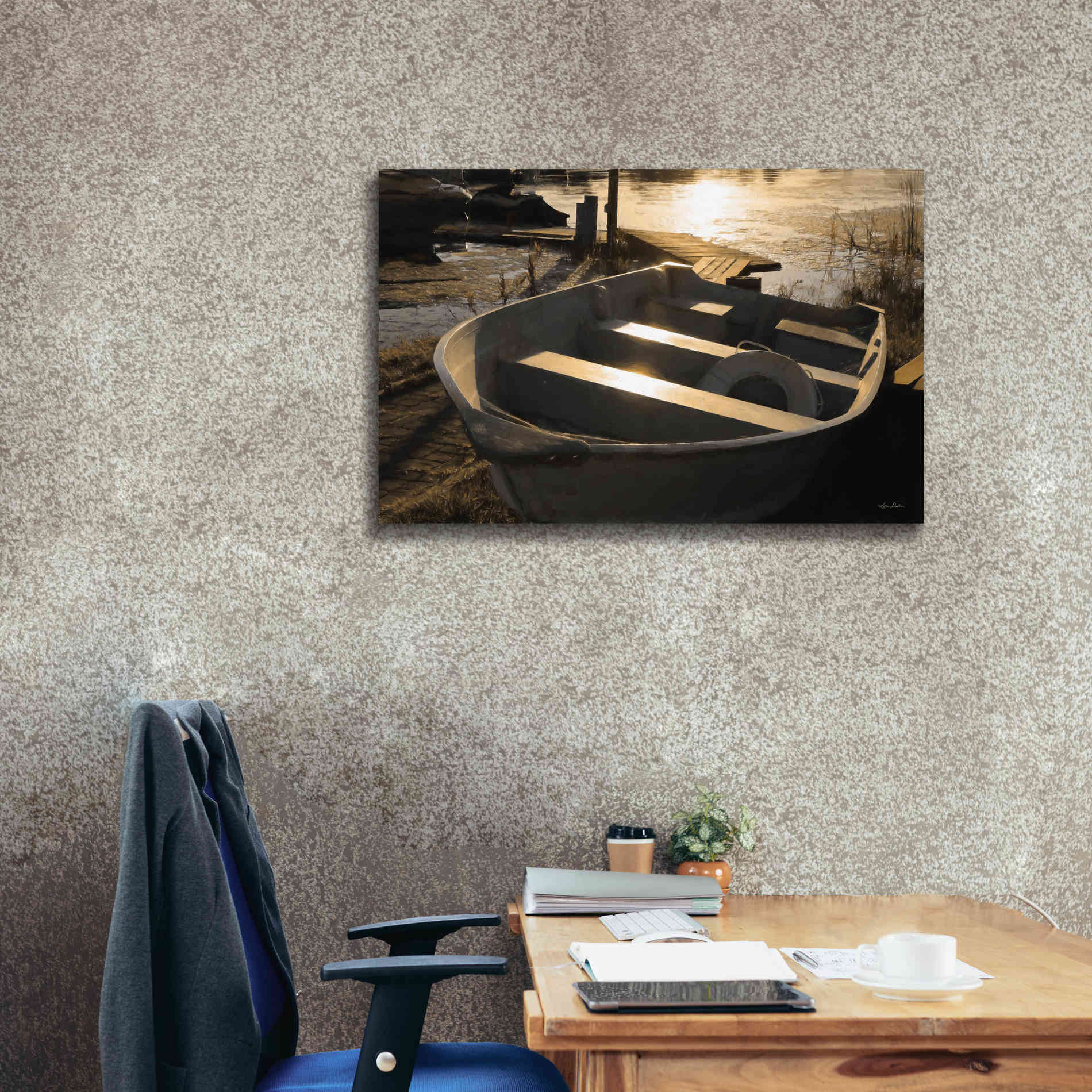 'Docked' by Lori Deiter, Canvas Wall Art,40 x 26