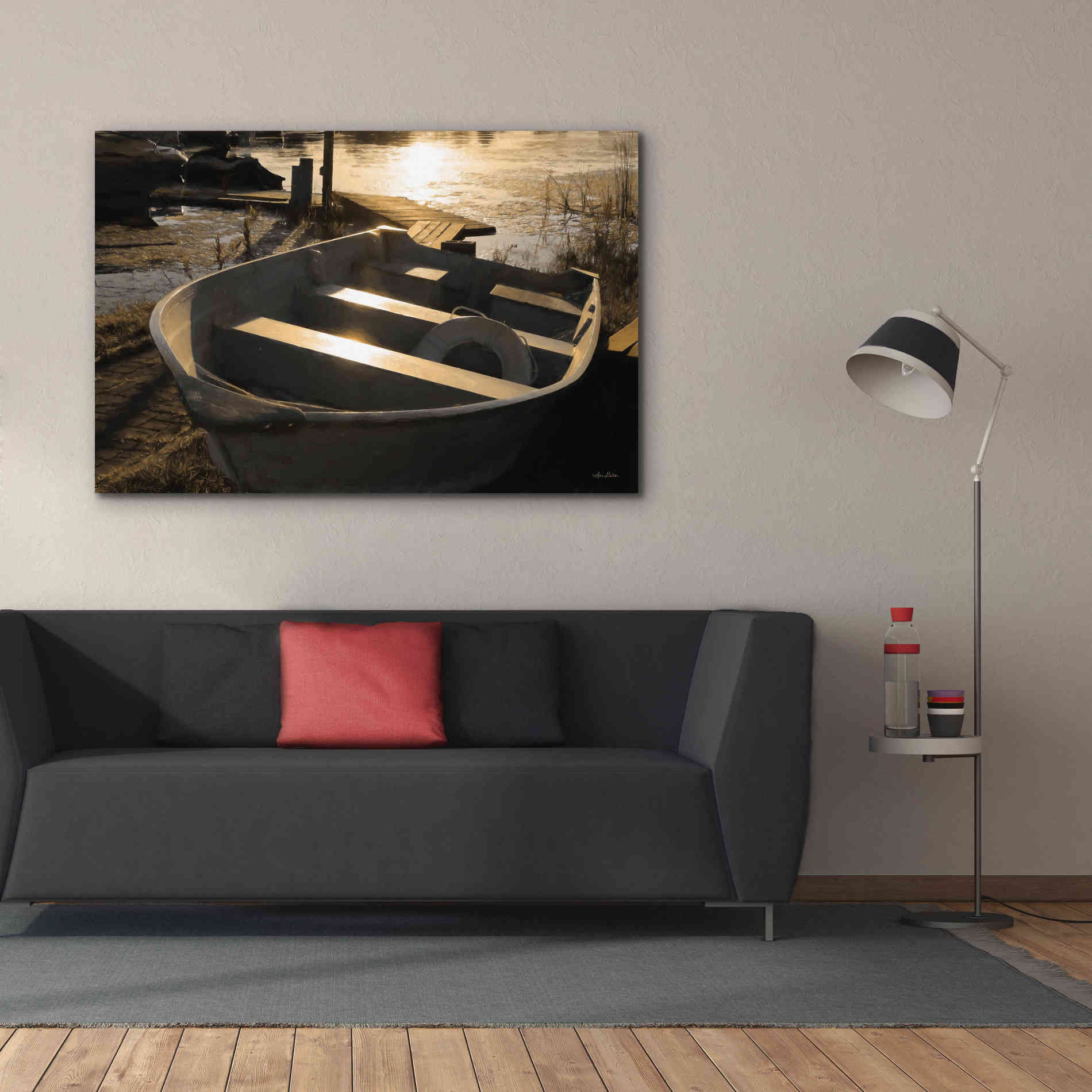 'Docked' by Lori Deiter, Canvas Wall Art,60 x 40