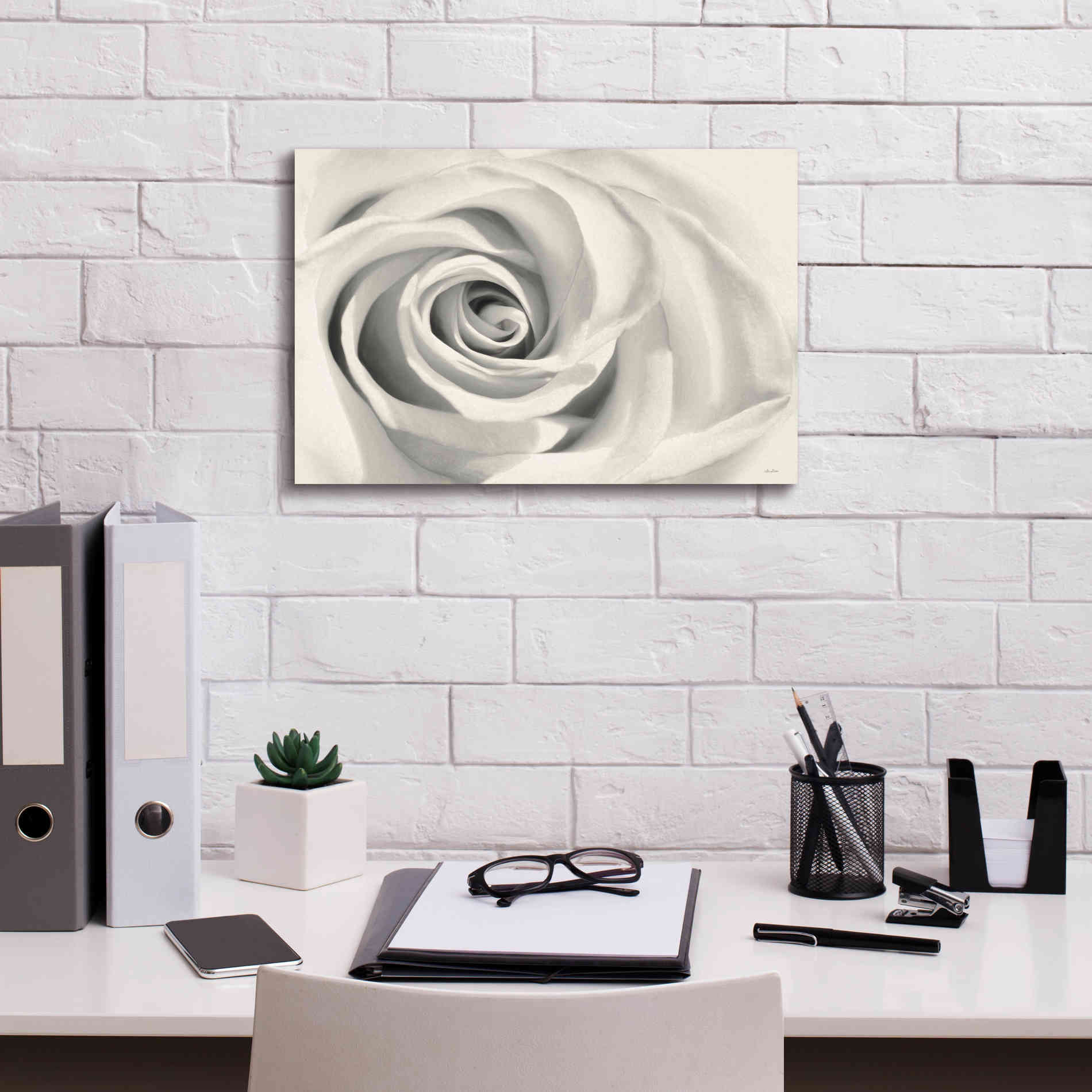 'Rose II' by Lori Deiter, Canvas Wall Art,18 x 12