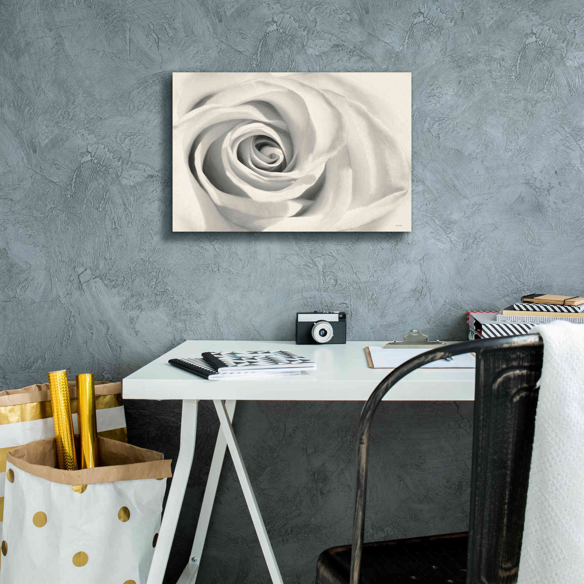 'Rose II' by Lori Deiter, Canvas Wall Art,18 x 12