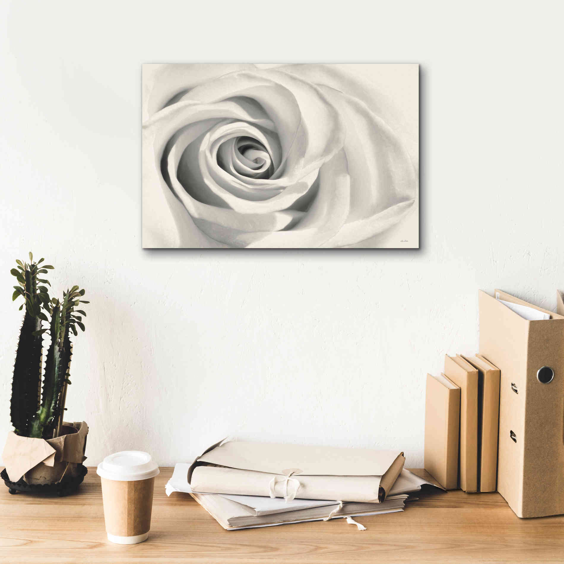 'Rose II' by Lori Deiter, Canvas Wall Art,18 x 12