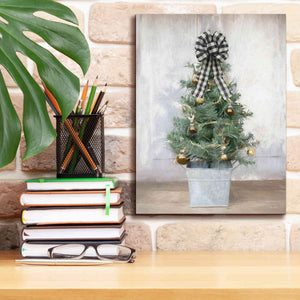 'Buffalo Plaid Mini Tree' by Lori Deiter, Canvas Wall Art,12 x 16