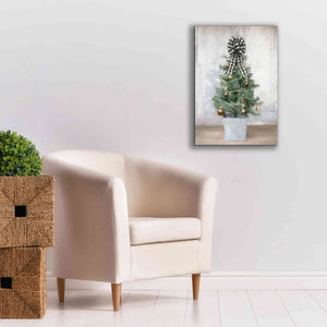 'Buffalo Plaid Mini Tree' by Lori Deiter, Canvas Wall Art,18 x 26