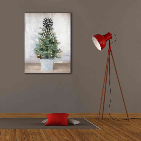 Image of 'Buffalo Plaid Mini Tree' by Lori Deiter, Canvas Wall Art,26 x 34