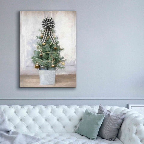 Image of 'Buffalo Plaid Mini Tree' by Lori Deiter, Canvas Wall Art,40 x 54
