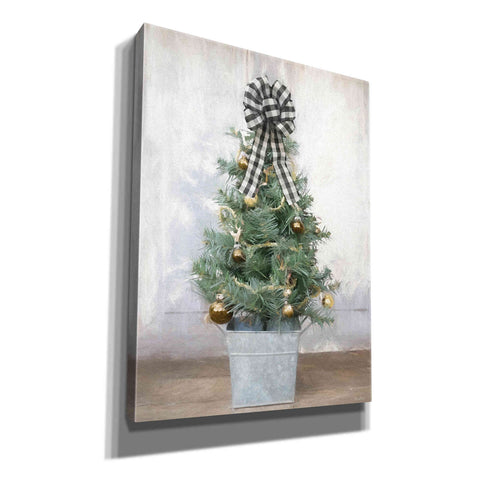 Image of 'Buffalo Plaid Mini Tree' by Lori Deiter, Canvas Wall Art