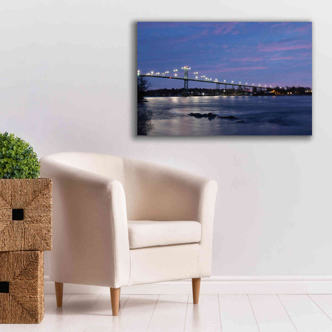 Image of 'Bridge at Night' by Lori Deiter, Canvas Wall Art,40 x 26