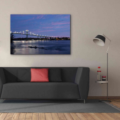 Image of 'Bridge at Night' by Lori Deiter, Canvas Wall Art,60 x 40