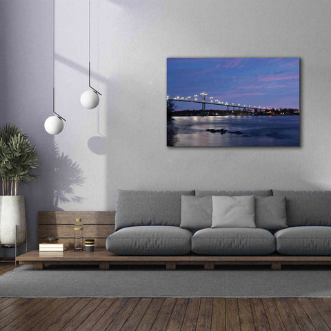 Image of 'Bridge at Night' by Lori Deiter, Canvas Wall Art,60 x 40