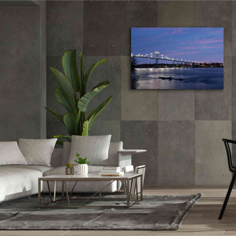 Image of 'Bridge at Night' by Lori Deiter, Canvas Wall Art,60 x 40