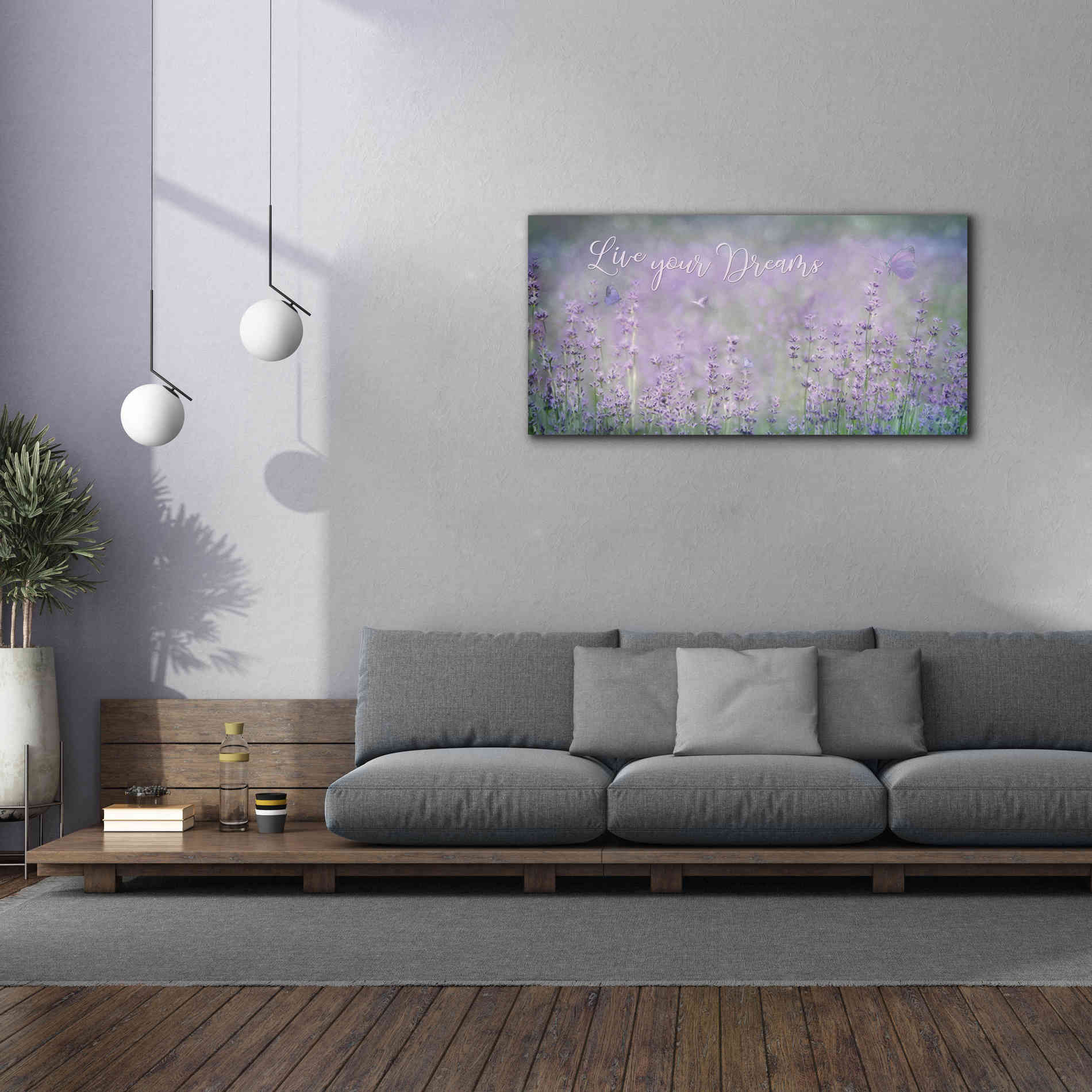 'Live Your Dreams' by Lori Deiter, Canvas Wall Art,60 x 30