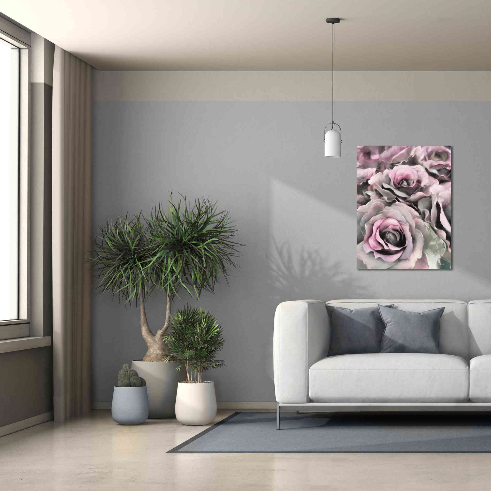 'Painted Roses' by Lori Deiter, Canvas Wall Art,26 x 34