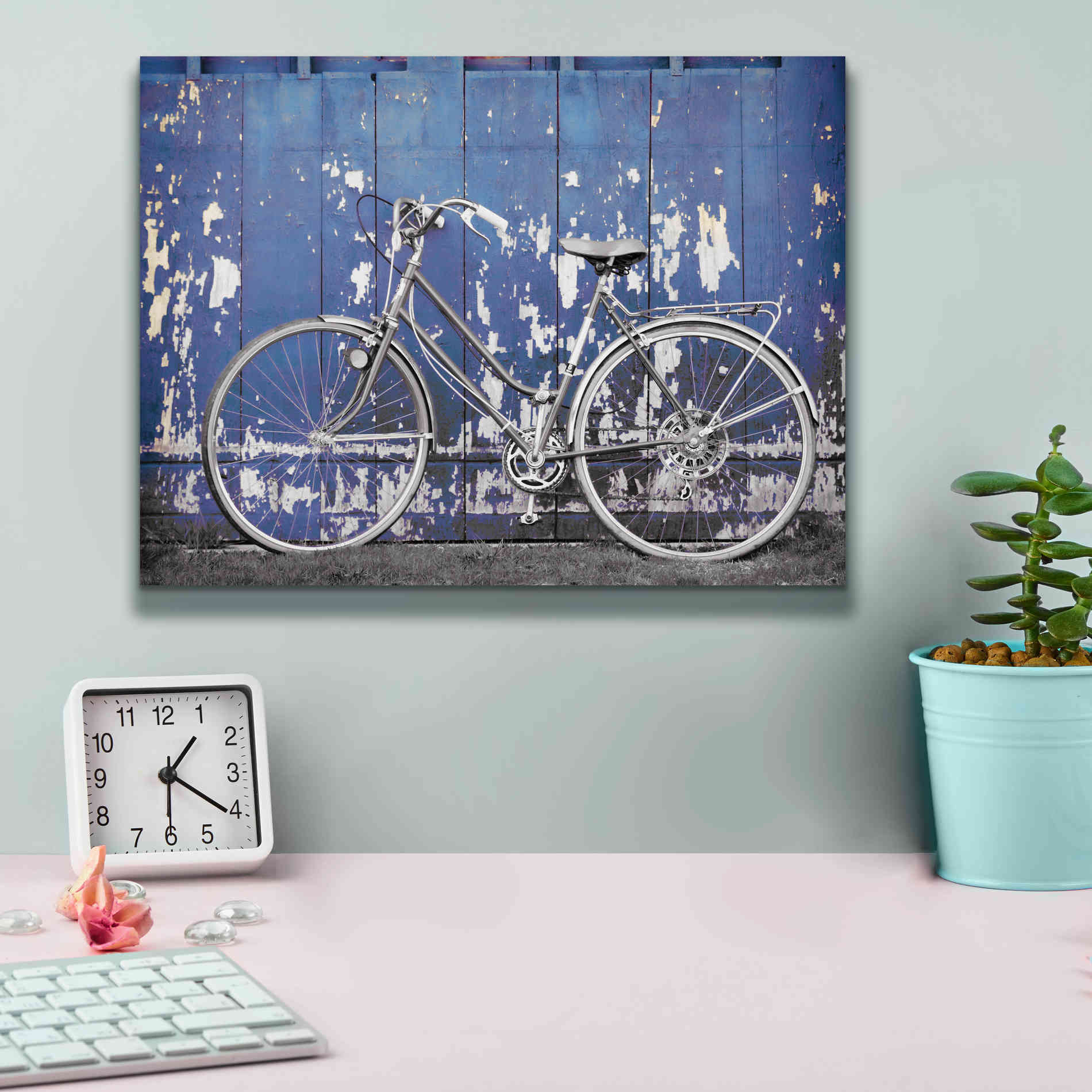'Grungy Bike' by Lori Deiter, Canvas Wall Art,16 x 12