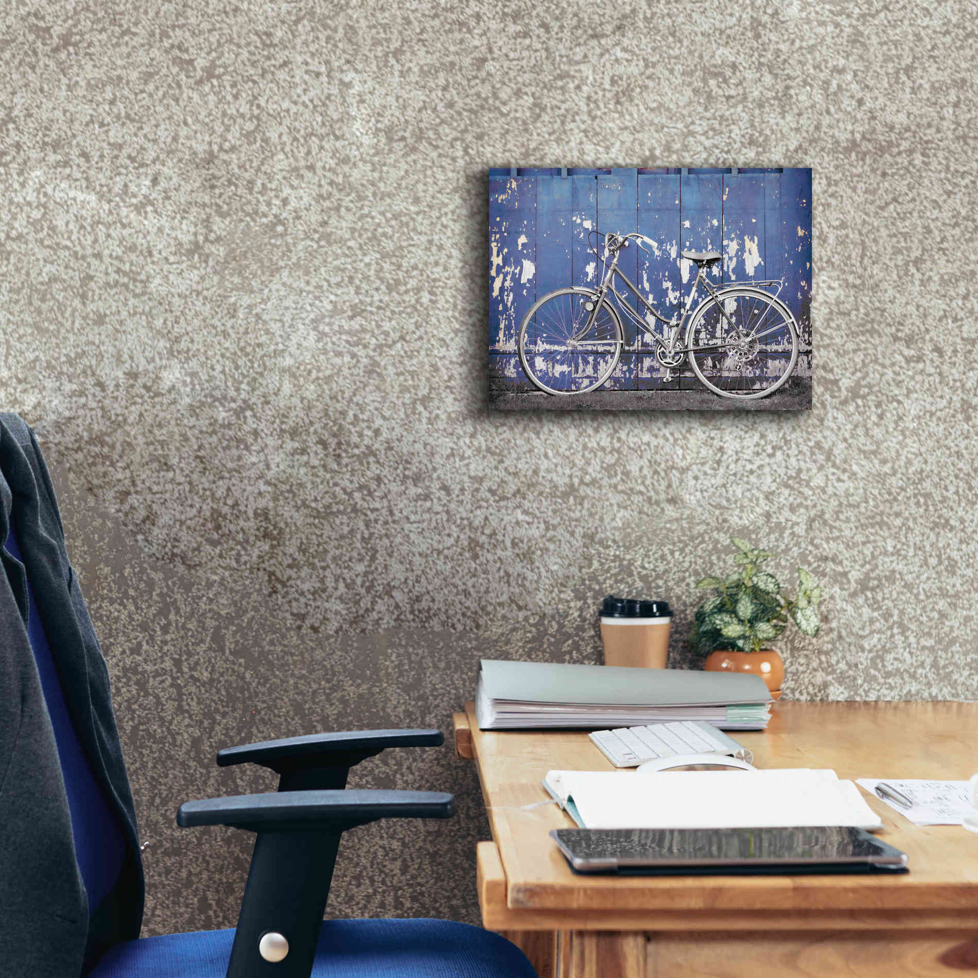 'Grungy Bike' by Lori Deiter, Canvas Wall Art,16 x 12