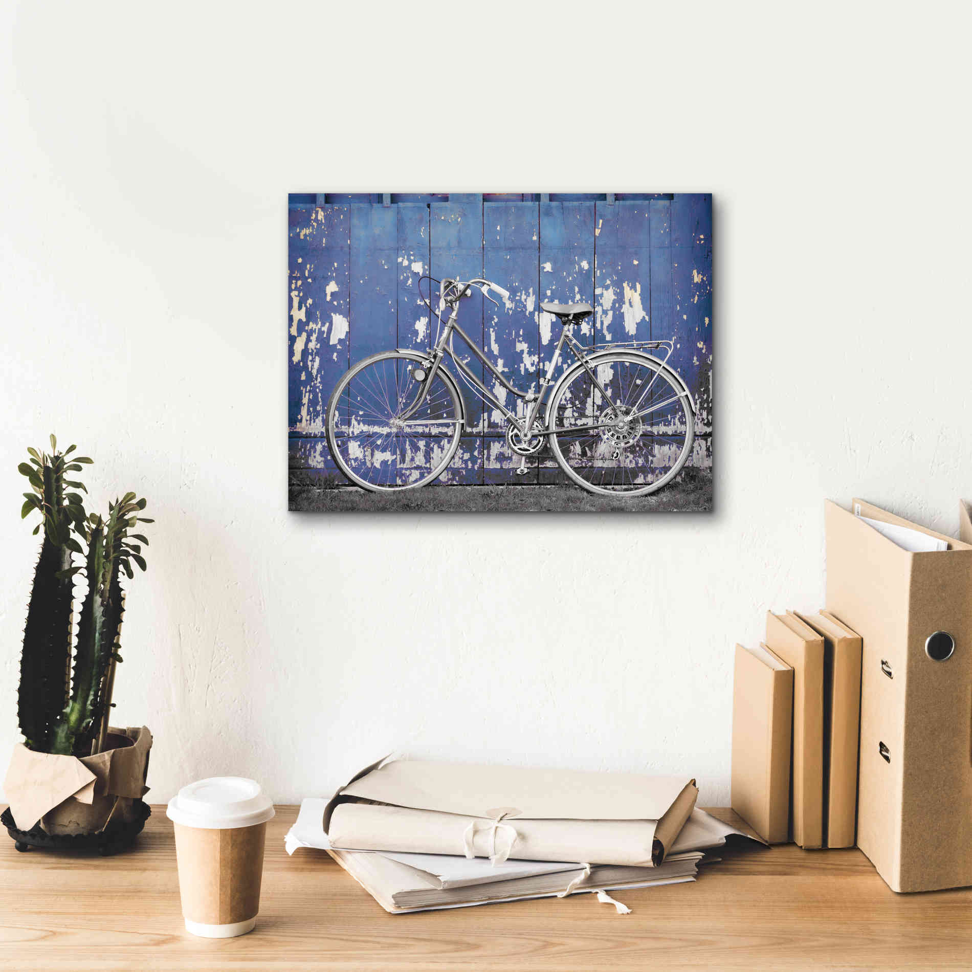 'Grungy Bike' by Lori Deiter, Canvas Wall Art,16 x 12