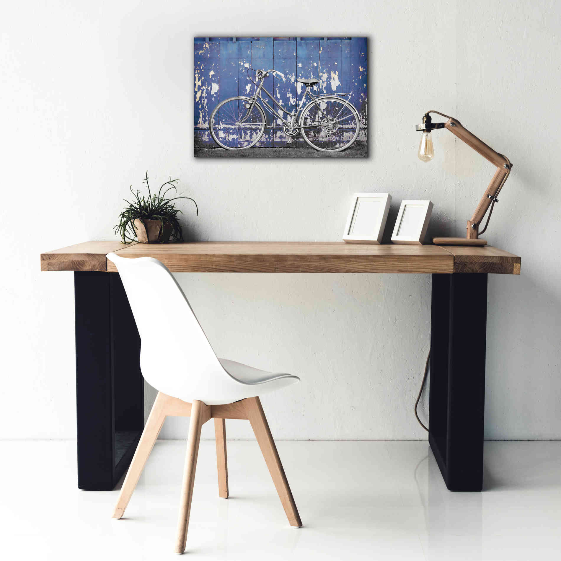 'Grungy Bike' by Lori Deiter, Canvas Wall Art,26 x 18