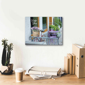 'Coffee Shop Visit' by Lori Deiter, Canvas Wall Art,16 x 12