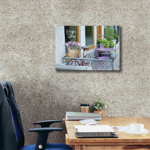 Image of 'Coffee Shop Visit' by Lori Deiter, Canvas Wall Art,26 x 18