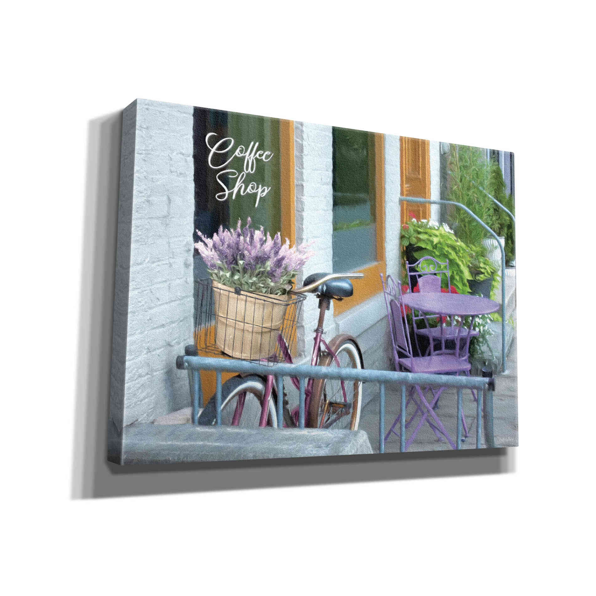 'Coffee Shop Visit' by Lori Deiter, Canvas Wall Art