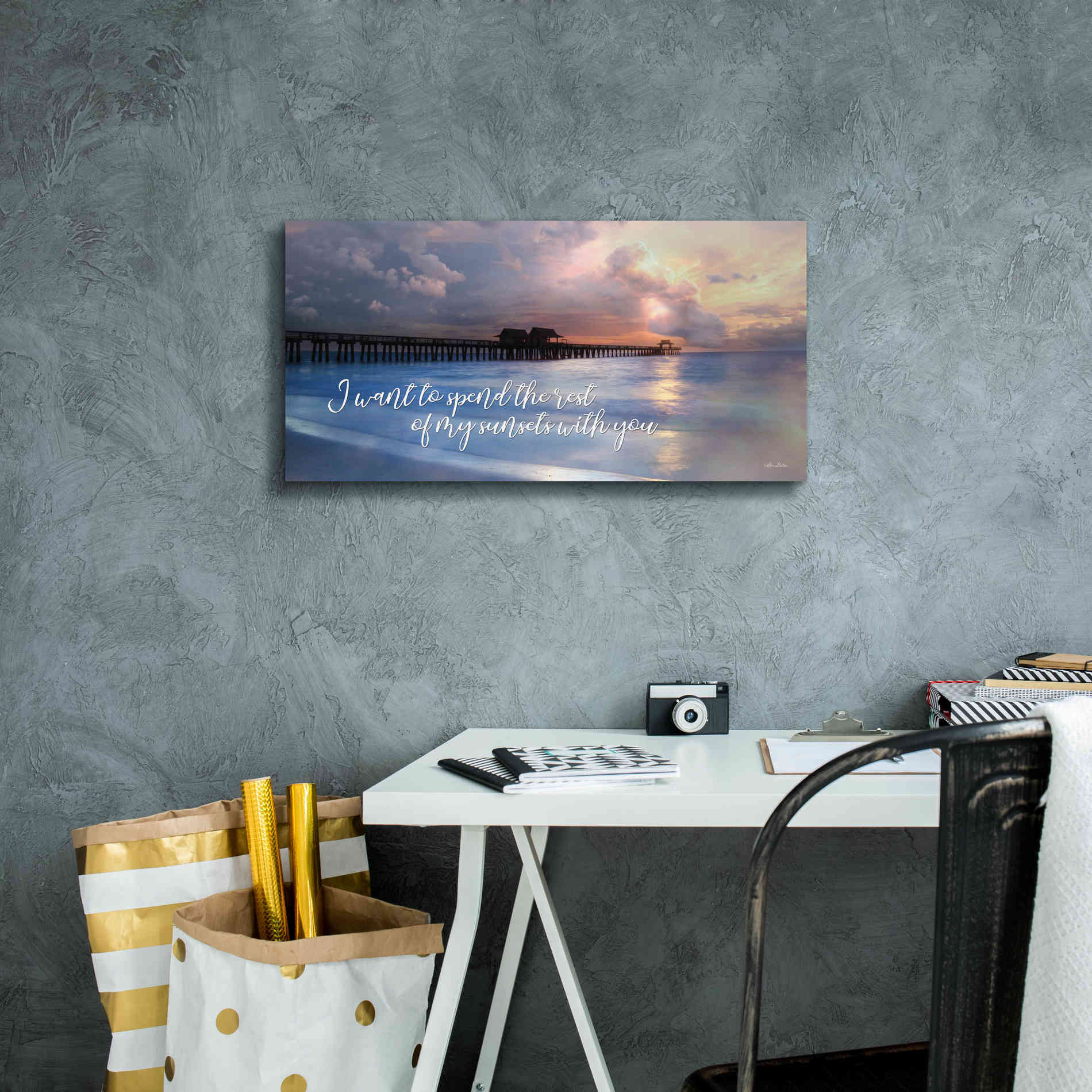 'Rest of My Sunsets I' by Lori Deiter, Canvas Wall Art,24 x 12