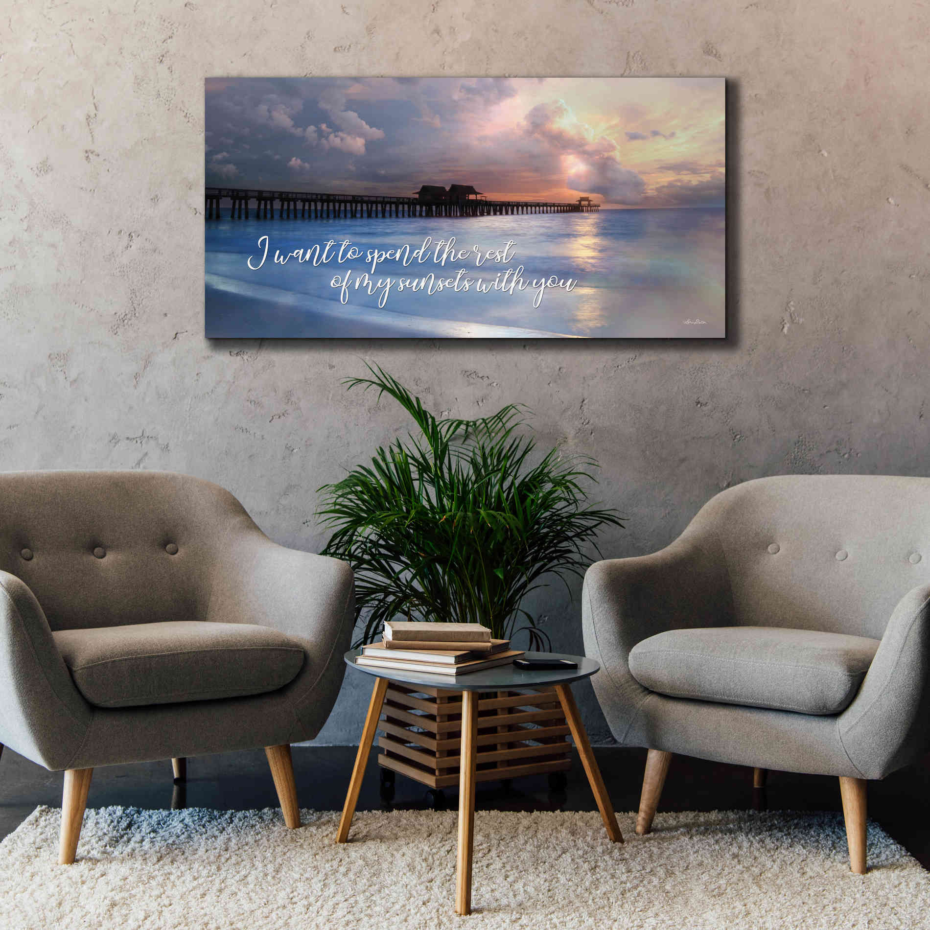 'Rest of My Sunsets I' by Lori Deiter, Canvas Wall Art,60 x 30