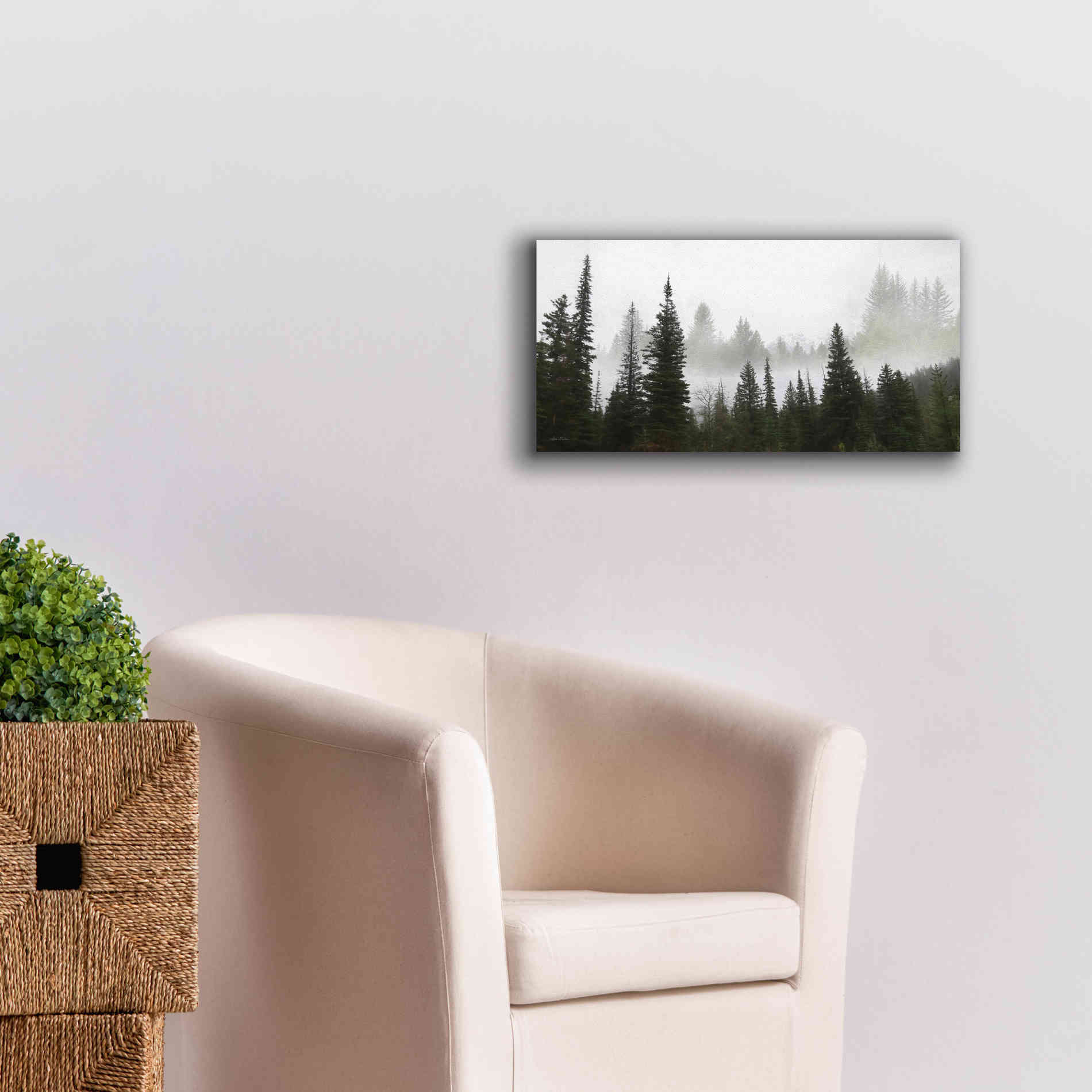 'Schwabachers Landing Trees' by Lori Deiter, Canvas Wall Art,24 x 12