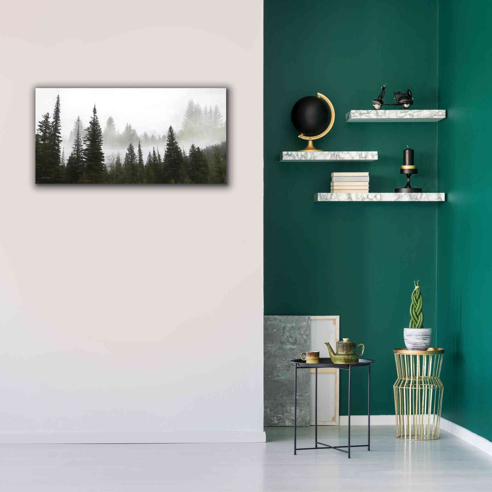'Schwabachers Landing Trees' by Lori Deiter, Canvas Wall Art,40 x 20