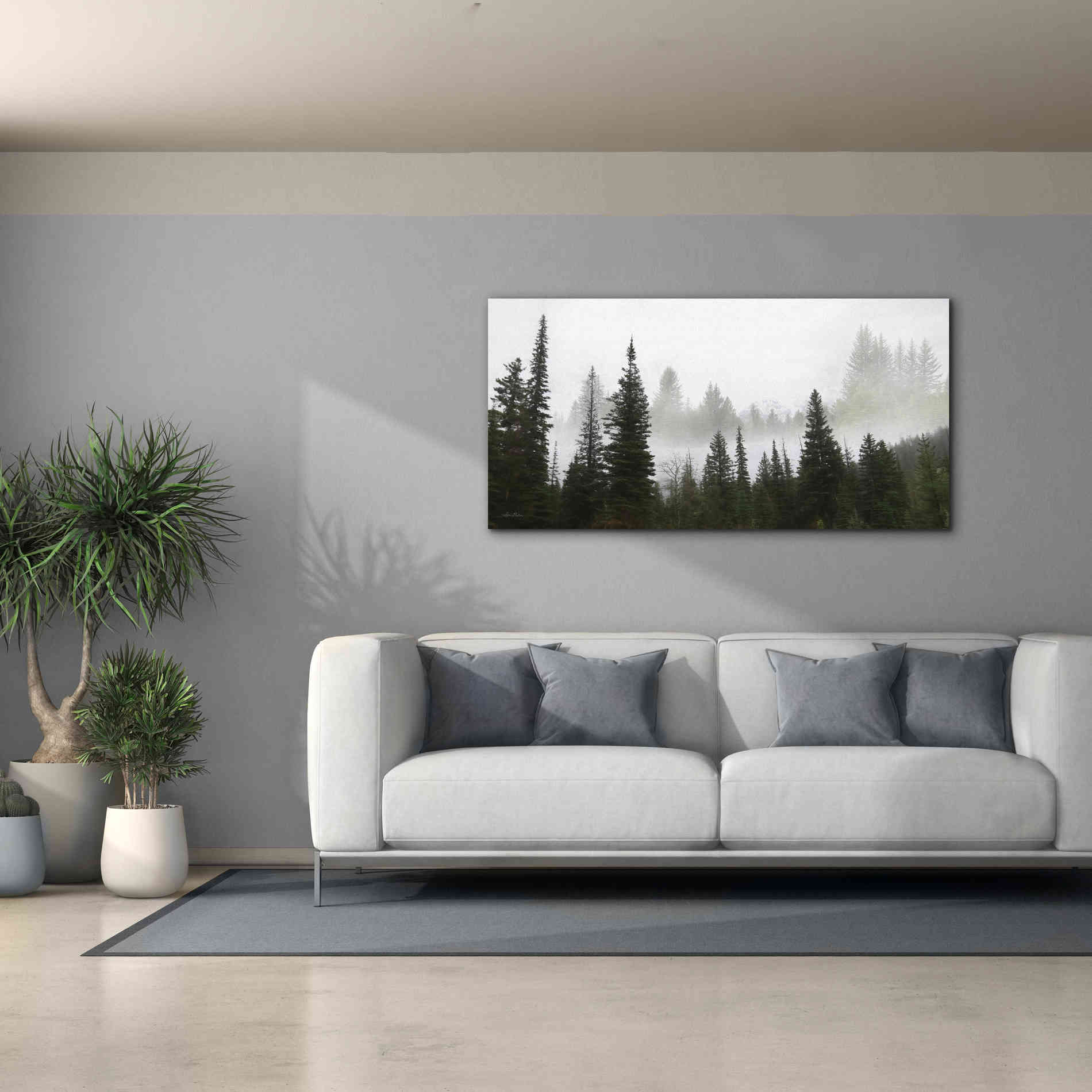'Schwabachers Landing Trees' by Lori Deiter, Canvas Wall Art,60 x 30