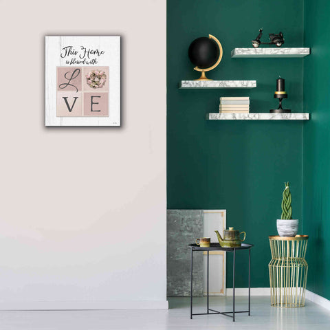 Image of 'This Home is Bless with Love' by Lori Deiter, Canvas Wall Art,20 x 24