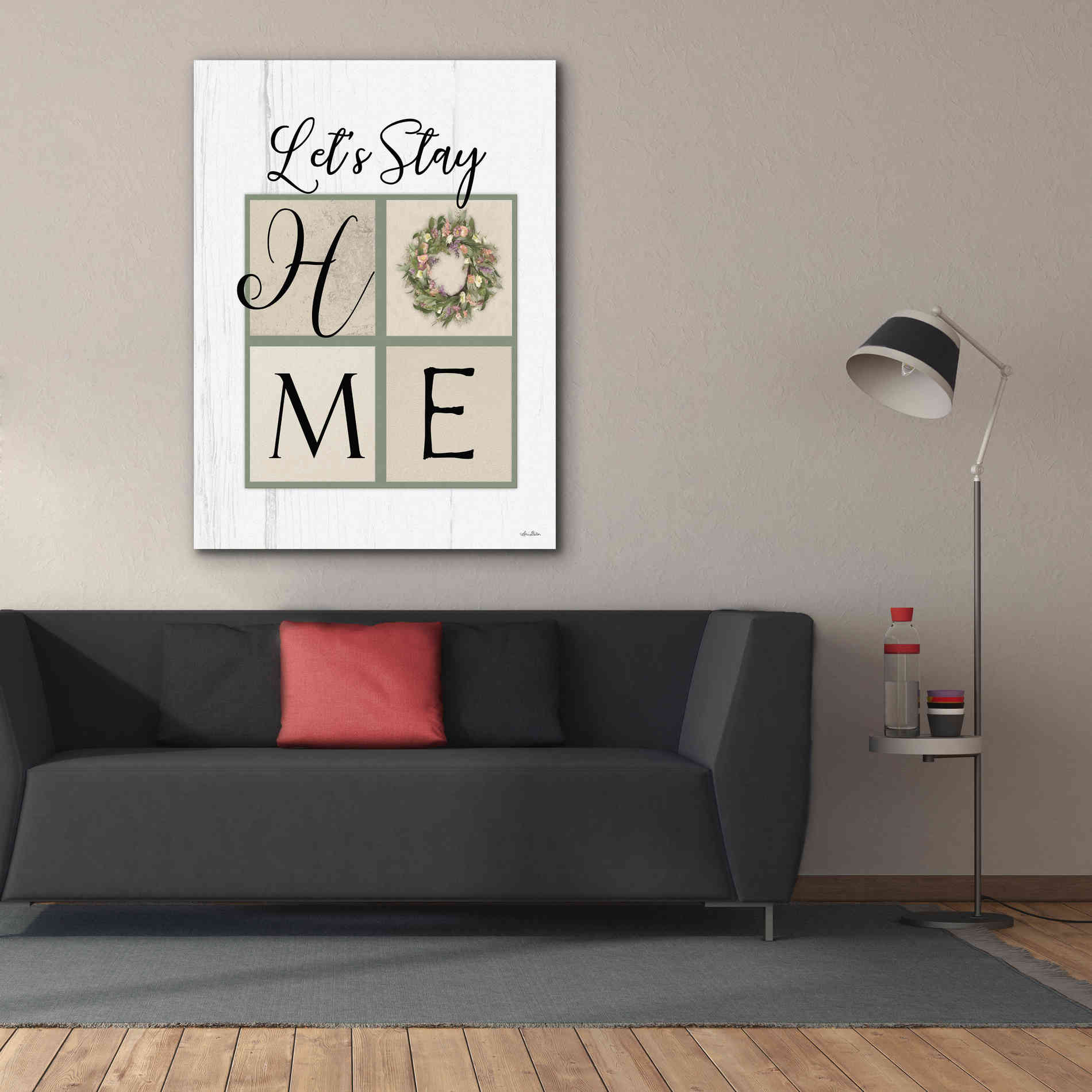 'Let's Stay Home' by Lori Deiter, Canvas Wall Art,40 x 54