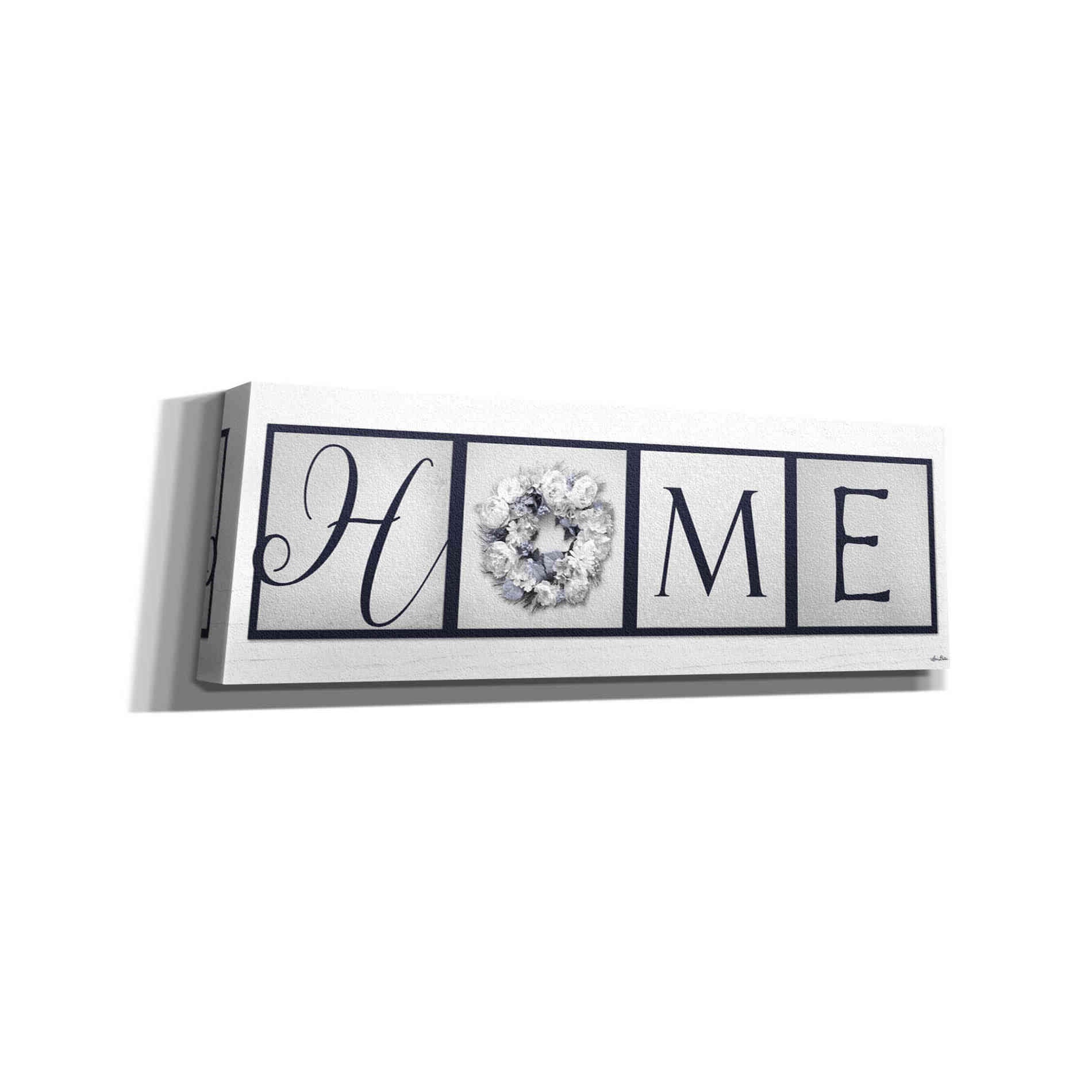 'Navy Blue Home' by Lori Deiter, Canvas Wall Art