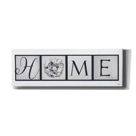 'Navy Blue Home' by Lori Deiter, Canvas Wall Art