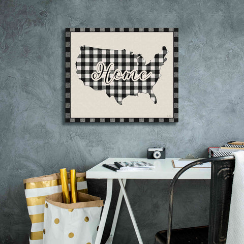 Image of 'USA Home Plaid' by Lori Deiter, Canvas Wall Art,24 x 20