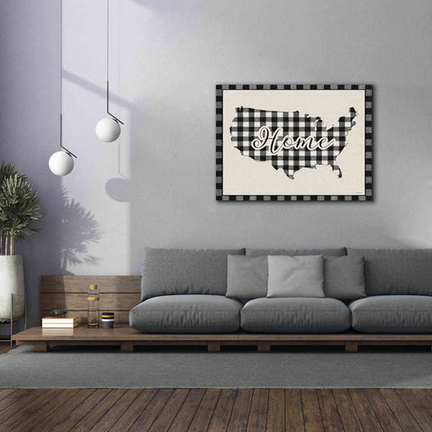 Image of 'USA Home Plaid' by Lori Deiter, Canvas Wall Art,54 x 40