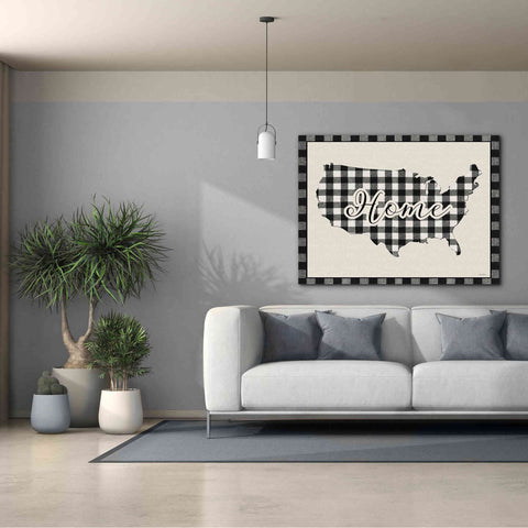 Image of 'USA Home Plaid' by Lori Deiter, Canvas Wall Art,54 x 40