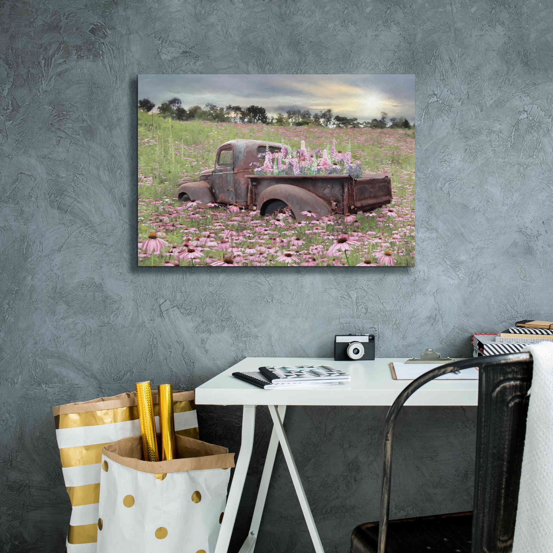 'Beauty and the Beast' by Lori Deiter, Canvas Wall Art,26 x 18