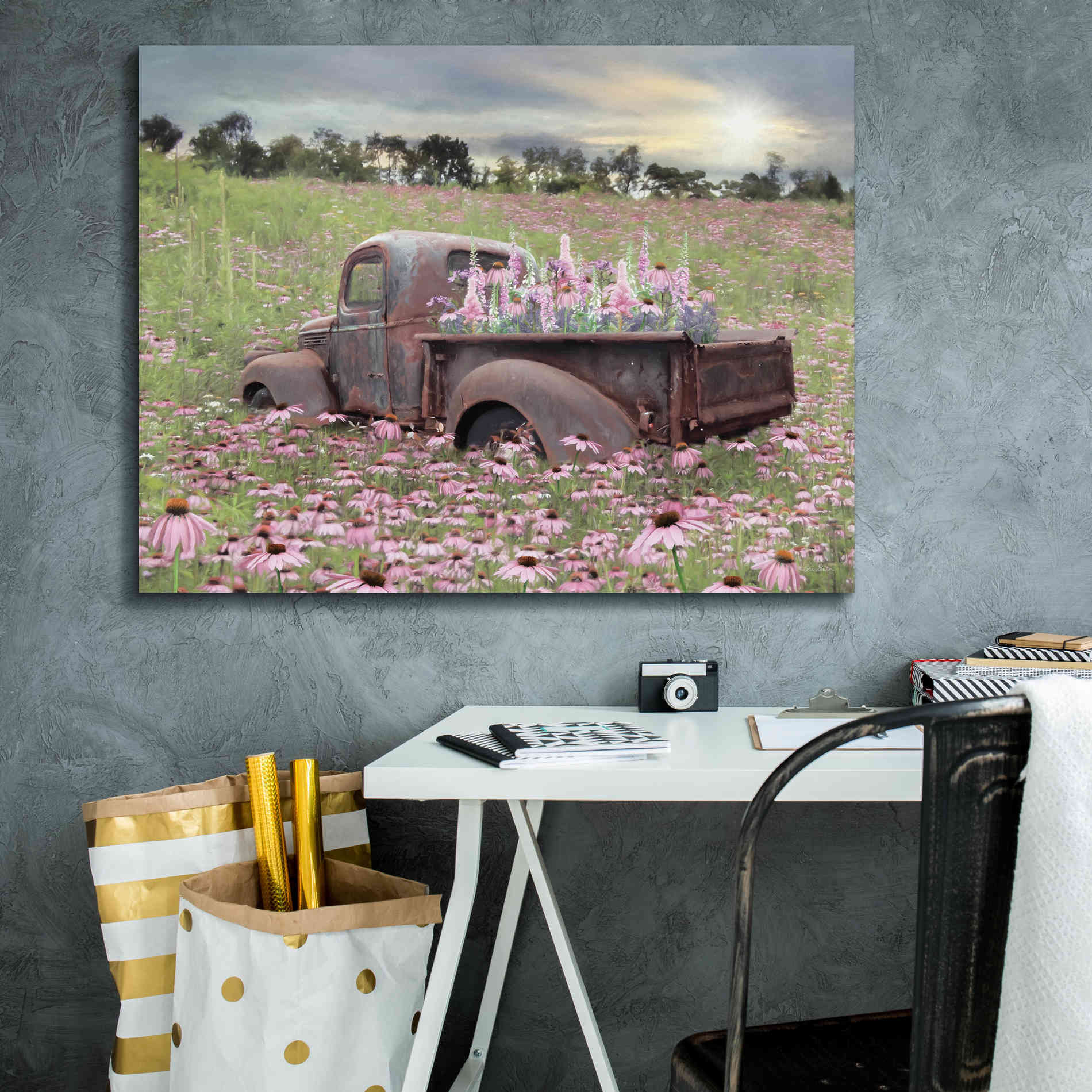 'Beauty and the Beast' by Lori Deiter, Canvas Wall Art,34 x 26
